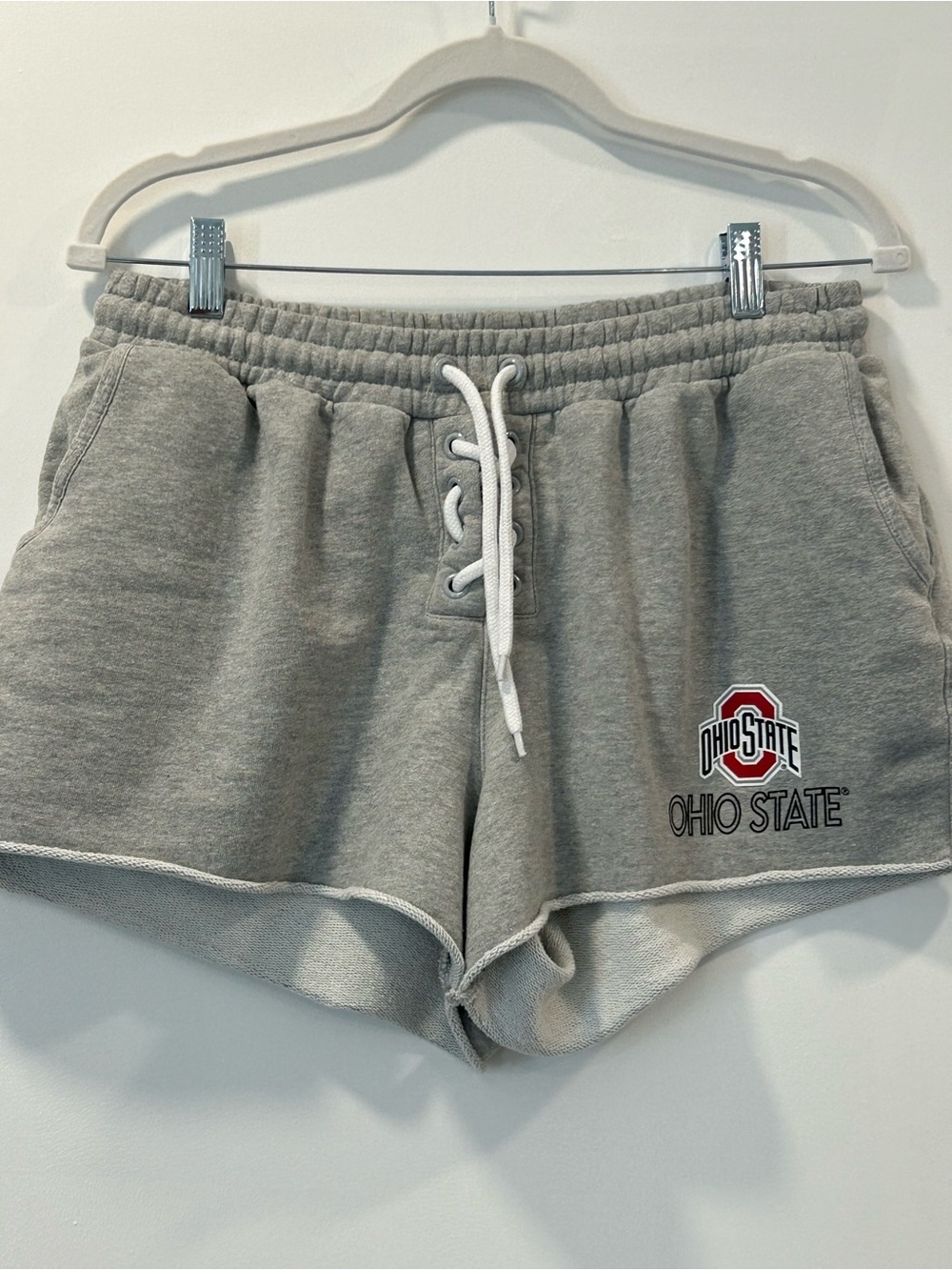 Ohio State Women's Gray Athletic Fleece Shorts